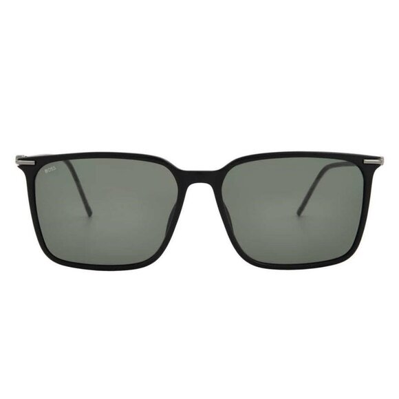 FX00649B Hugo Boss Green Shield Men's Sunglasses BOSS 1371/S 0807/QT 57 BOSS 137 - Picture 1 of 6